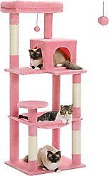 PAWZ Road 56.3-in Large Hammock Polyester Cat Tree & Condo, Large, Pink