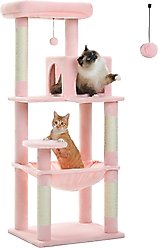 PAWZ Road 56.3-in Large Hammock Polyester Cat Tree & Condo, Large, Light