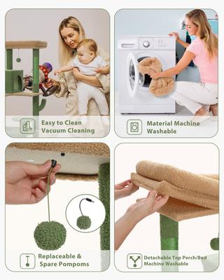 Show full view: PAWZ Road 56.3-in Large Hammock Polyester Cat Tree & Condo, Large, Green slide 8 of 13