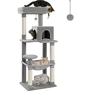 Frisco 40-in Faux Fur Cat Tree & Condo