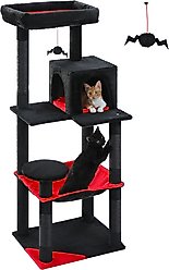 PAWZ Road 56.3-in Large Hammock Polyester Cat Tree & Condo, Large, Black slide 2 of 8