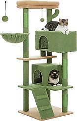 PAWZ Road 56.3-in Polyester Cat Tree & Condo, Large, Green
