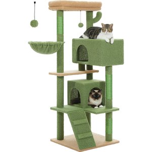 PAWZ Road 56.3-in Polyester Cat Tree & Condo, Large, Green