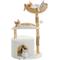 Show in main carousel: PAWZ Road 40-in Modern Luxury Curved Bed Fleece Cat Tree & Condo, White slide 3 of 10