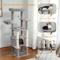 Show in main carousel: PAWZ Road 54-in Multi-Level Polyester Cat Tree & Condo, Medium, Gray slide 7 of 9