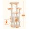 Show in main carousel: PAWZ Road 54-in Multi-Level Polyester Cat Tree & Condo, Medium, Beige slide 3 of 9