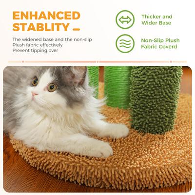 Show full view: PAWZ Road 35-in Cactus Polyester Cat Scratching Post, X-Large, Brown slide 3 of 9