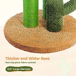 PAWZ Road 27-in Cactus Polyester Cat Scratching Post, Large, Brown slide 2 of 6
