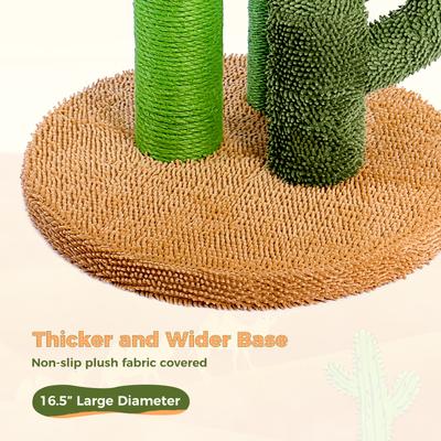 Show full view: PAWZ Road 27-in Cactus Polyester Cat Scratching Post, Large, Brown slide 4 of 7