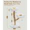 Show in main carousel: PAWZ Road 36-in Modern Wood Flower Cotton Cat Tree, White slide 7 of 8