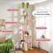 Show in main carousel: PAWZ Road 112-in Adjustable Polyester Floor-to-Ceiling Cat Tree & Condo, Pink slide 4 of 10
