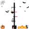Show in main carousel: PAWZ Road 108-in Adjustable Gothic Fleece Floor-to-Ceiling Cat Tree & Condo, Black slide 1 of 9
