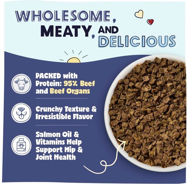 Show full view: Pawstruck Beef High Protein Grain-Free Air-Dried Dog Food, 32-oz bag slide 3 of 12
