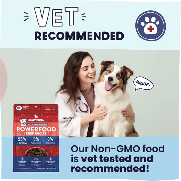 Show full view: Pawstruck Beef High Protein Grain-Free Air-Dried Dog Food, 32-oz bag slide 5 of 12