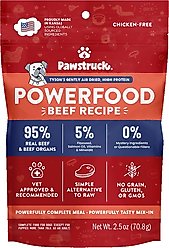 Pawstruck Beef High Protein Grain-Free Air-Dried Dog Food, 2.5-oz bag
