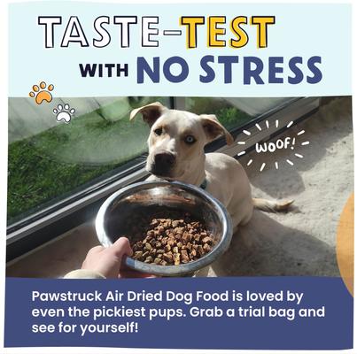 Show full view: Pawstruck Chicken High Protein Grain-Free Air-Dried Dog Food, 2.5-oz bag slide 7 of 12