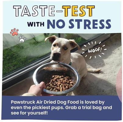 Show full view: Pawstruck Beef High Protein Grain-Free Air-Dried Dog Food, 2.5-oz bag slide 8 of 12