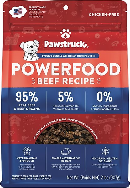 Pawstruck Beef Recipe Grain-Free Air Dried Dog Food