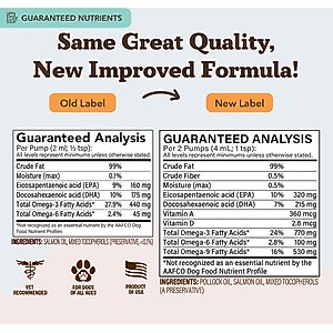 Natural Dog Company Wild Alaskan Salmon Oil Formula Liquid Supplement for Dogs, 16-fl oz bottle