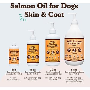 Natural Dog Company Wild Alaskan Salmon Oil Formula Liquid Supplement for Dogs, 16-fl oz bottle