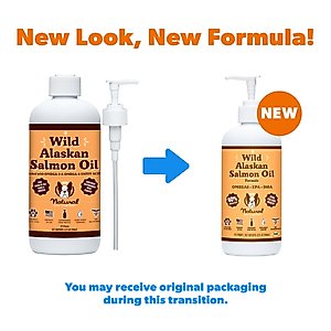 Natural Dog Company Wild Alaskan Salmon Oil Formula Liquid Supplement for Dogs, 32-fl oz bottle