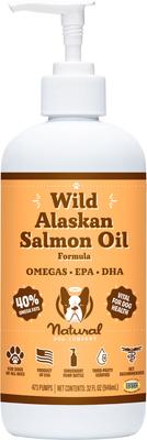 Natural Dog Company Wild Alaskan Salmon Oil Liquid Skin & Coat Supplement for Dogs