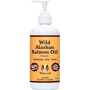 Natural Dog Company Wild Alaskan Salmon Oil Formula Liquid Supplement for Dogs, 16-fl oz bottle