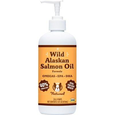 Natural Dog Company Natural Dog Company Wild Alaskan Salmon Oil Formula Liquid Supplement for Dogs, 16-fl oz bottle