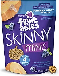 Fruitables Skinny Minis Pumpkin & Berry Flavor Dog Treats, 12-oz bag