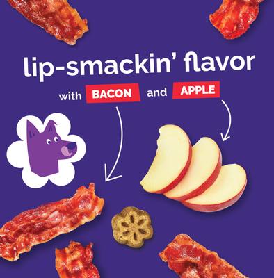 Show full view: Fruitables Skinny Minis Apple Bacon Flavor Soft & Chewy Dog Treats, 12-oz bag slide 8 of 12