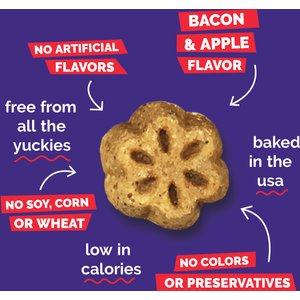 Fruitables Skinny Minis Apple Bacon Flavor Soft & Chewy Dog Treats, 5-oz bag