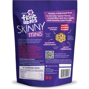 Fruitables Skinny Minis Apple Bacon Flavor Soft & Chewy Dog Treats, 5-oz bag