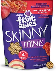Fruitables Skinny Minis Apple Bacon Flavor Soft & Chewy Dog Treats, 5-oz bag