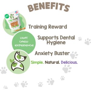 Nature Gnaws USA Turkey Tendon Natural Dog Chew Treats, 4-oz bag