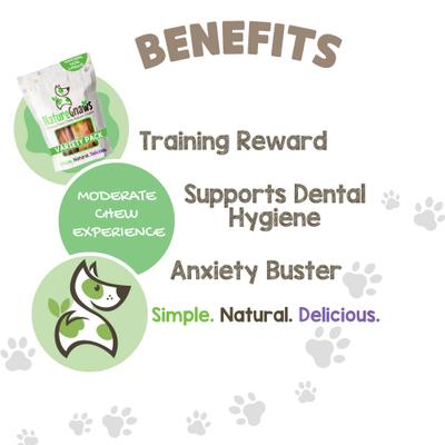 Show full view: Nature Gnaws Dog Chew Variety Pack for Large Dogs, 12 count slide 5 of 9