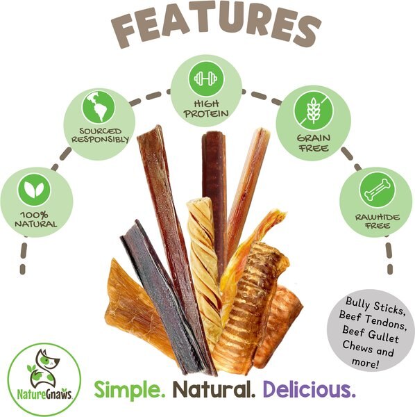Nature Gnaws Dog Chew Variety Pack for Small Dogs