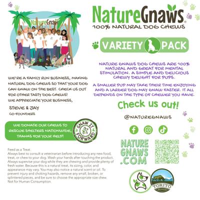 Show full view: Nature Gnaws Dog Chew Variety Pack for Small Dogs, 12 count slide 6 of 9