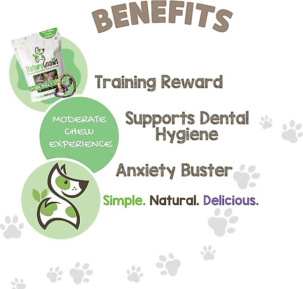 Show full view: Nature Gnaws Pork Pretzel Natural Dog Chew Treats, 15 count slide 5 of 9