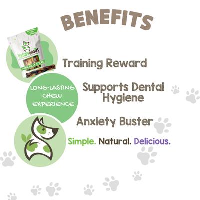 Show full view: Nature Gnaws 5 to 6-in Braided Pork Bully Sticks Dog Chew Treats, 20 count slide 5 of 9