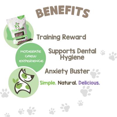 Show full view: Nature Gnaws 5 to 6-in Beef Gullet Sticks Natural Dog Chew Treats, 15 count slide 5 of 10