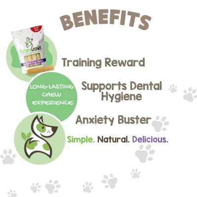 Show full view: Nature Gnaws 5 to 6-inch Rolls Pork Skin Flavored Dog Treats, 6 count slide 5 of 8