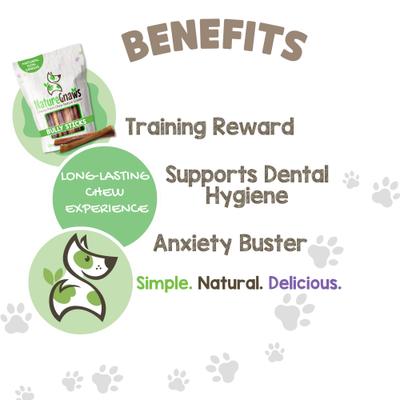 Show full view: Nature Gnaws 5 to 6-in Beef Bully Sticks Dog Chew Treats, 1-lb bag slide 5 of 10