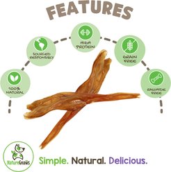 Nature Gnaws 7 to 11-in Beef Tendon Chews Natural Dog Chew Treats, 12 count slide 2 of 7