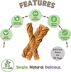 Nature Gnaws 4 to 5-in Beef Tripe Twists Natural Dog Chew Treats, 20 count slide 2 of 7
