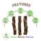 Show in main carousel: Nature Gnaws 5 to 6-in Braided Bully Twists Natural Dog Chew Treats, 10 count slide 3 of 10