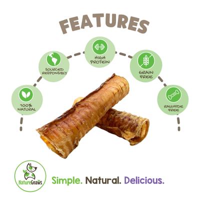 Show full view: Nature Gnaws 6-in Beef Trachea Dog Chew Treats, 6 count slide 3 of 9