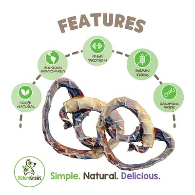 Show full view: Nature Gnaws Pork Pretzel Natural Dog Chew Treats, 15 count slide 3 of 9