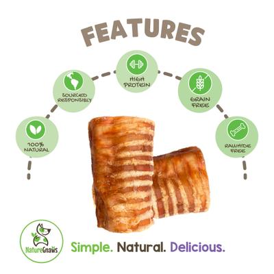 Show full view: Nature Gnaws 3-in Beef Trachea Dog Chew Treats, 12 count slide 3 of 9