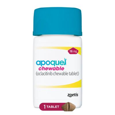 Show full view: Apoquel (oclacitinib chewable tablet) Chewable for Dogs, 16mg, 1 tablet slide 1 of 11
