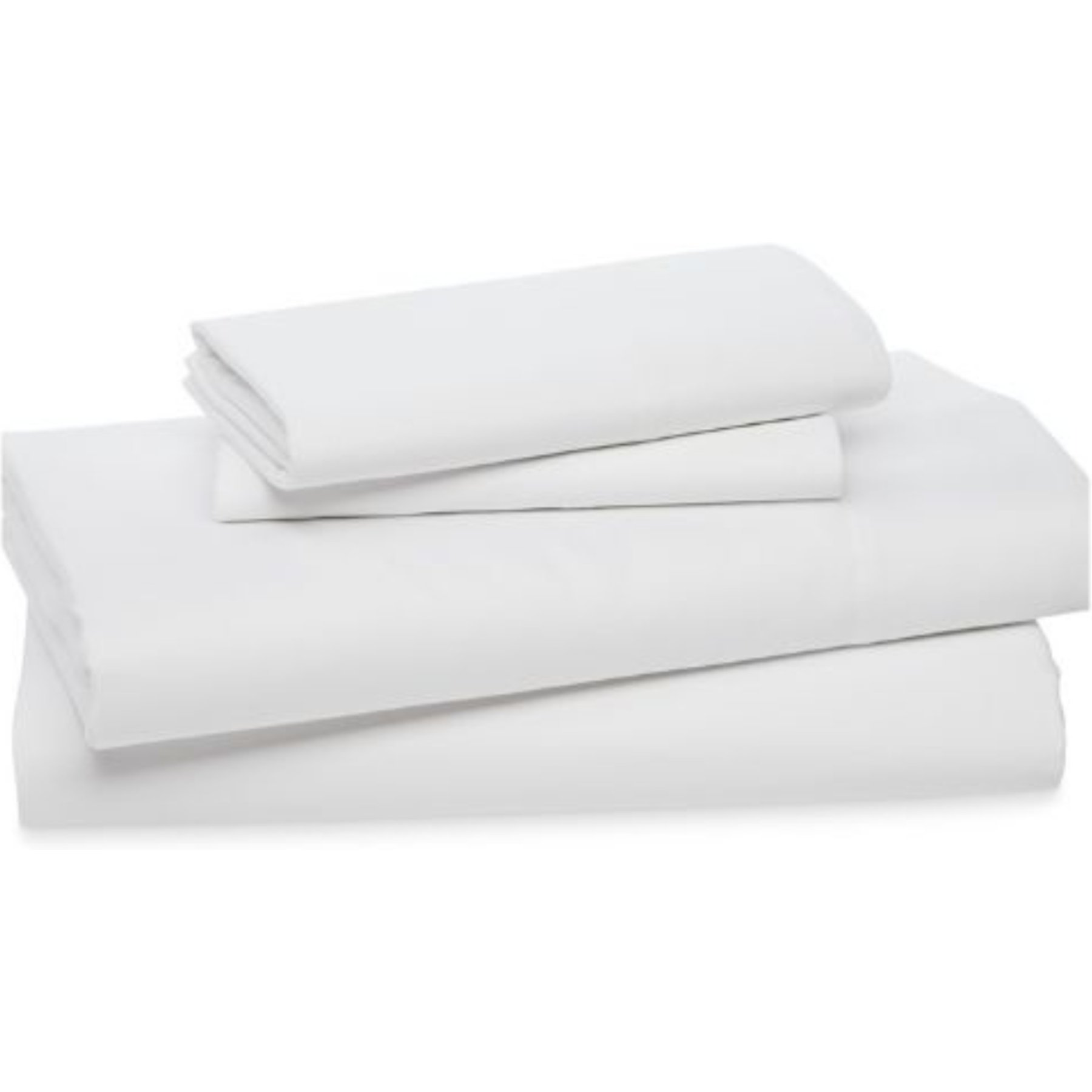 Delilah Home 100% Organic Cotton Bed Sheet Set, White, Queen, 4-Piece